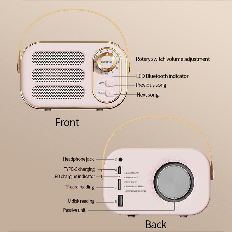 Loa Bluetooth Không Dây Nhỏ Gọn Có Tay Cầm