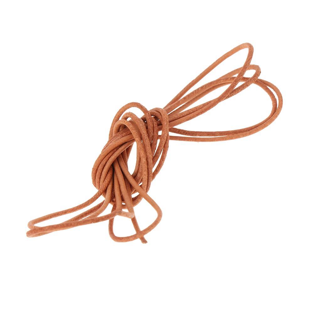 1 Meter Long Leather Cord Jewelry Kumihimo Making Thread Rope Braiding String1mm 1.5mm 2mm 2.5mm 3mm 4mm 5mm 6mm 8mm for DIY Crafts