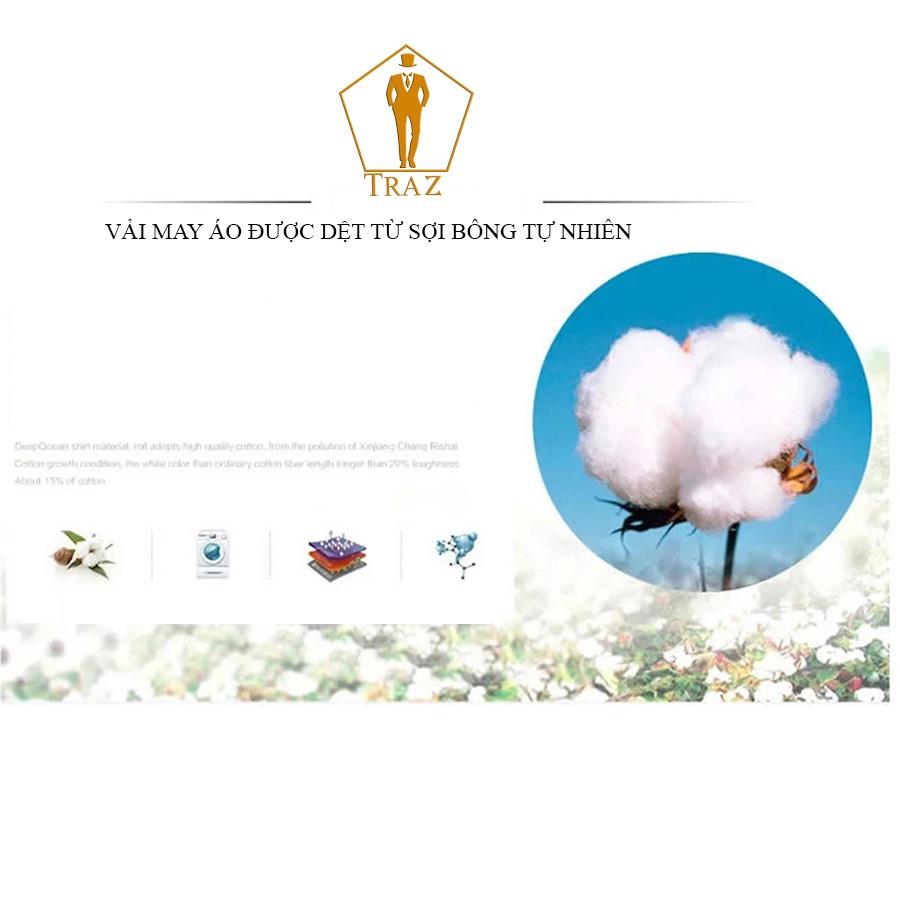 Áo Sơ Mi Nam Trơn, Karo Công Sở Dài Tay, Gấp Hộp Cotton Sợi Bông Cao Cấp.