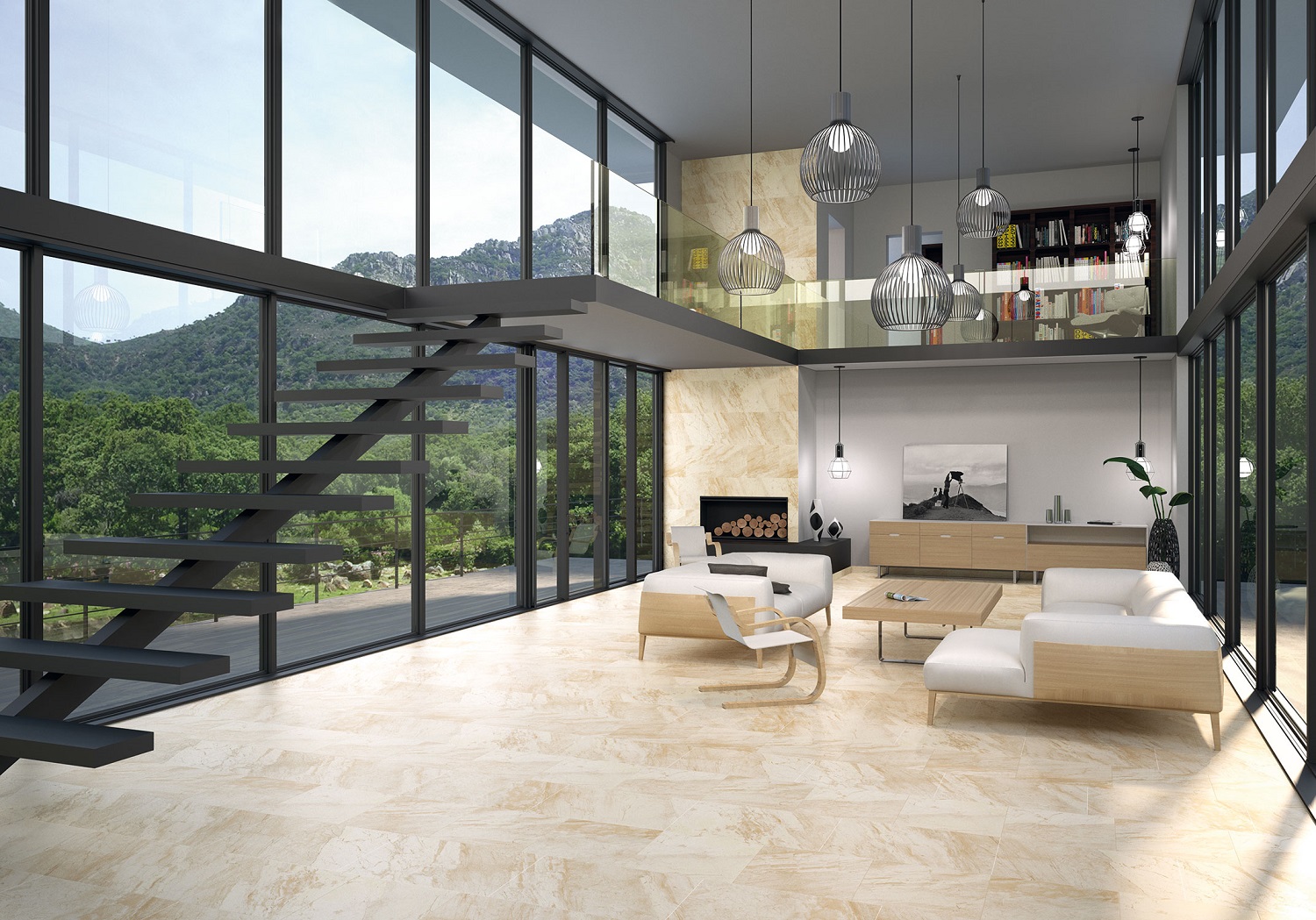 Gạch NIRO GRANITE - ZIRCONIO ZDL01 DOLOMITE - 45x67.5cm - 3 viên/thùng(0.91m2)