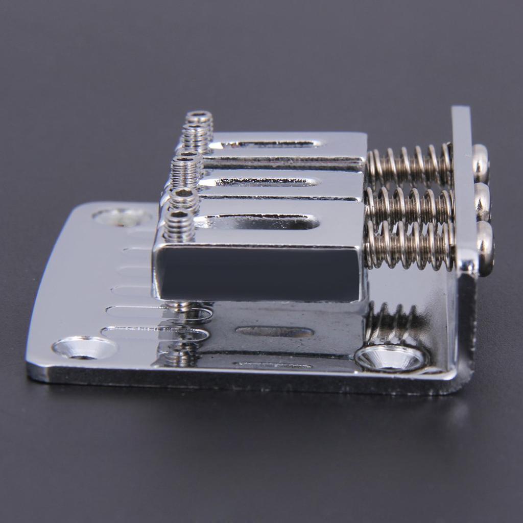 2X Guitar Bridge with Wrench Screw Set for 3 String Electric