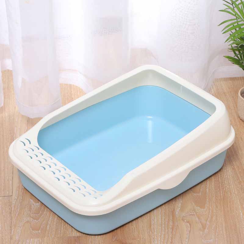 Bồn cát hình chữ nhật cho mèo - Genyo cat litter box 016 ( màu giao ngẫu nhiên )