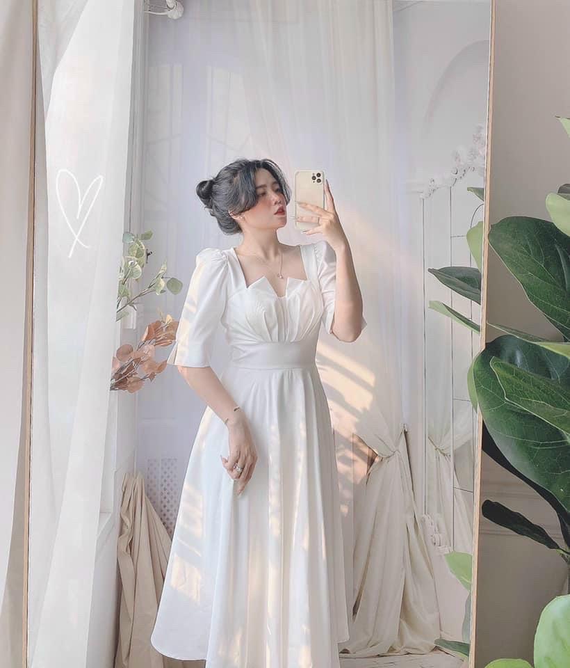 ĐẦM XÒE TAY LỠ XẾP LI NGỰC 11384
