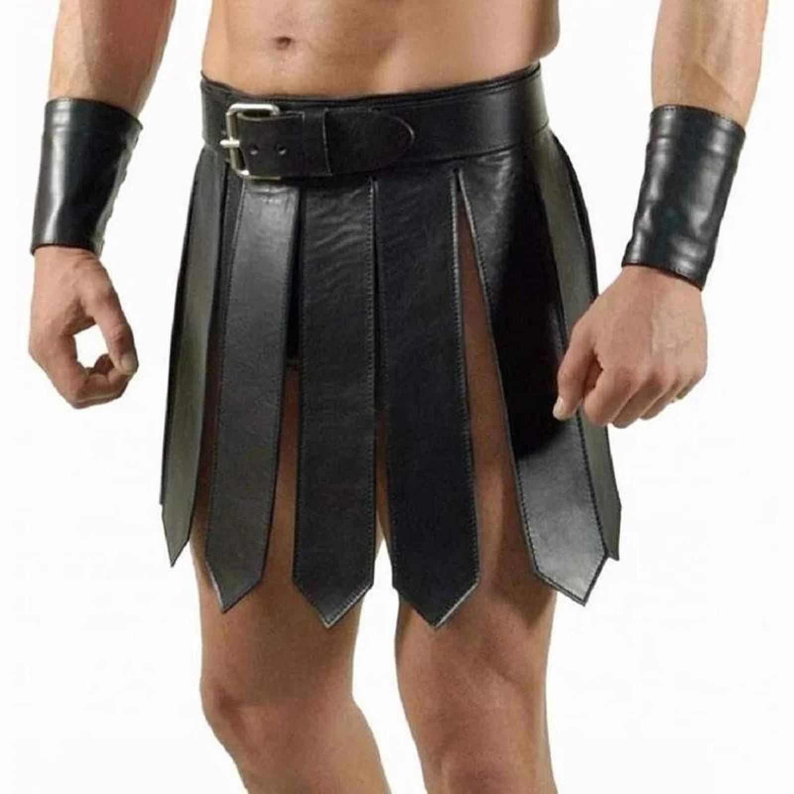 Roman Skirt Rave Party PU Cosplay Adjustable Roman Costume