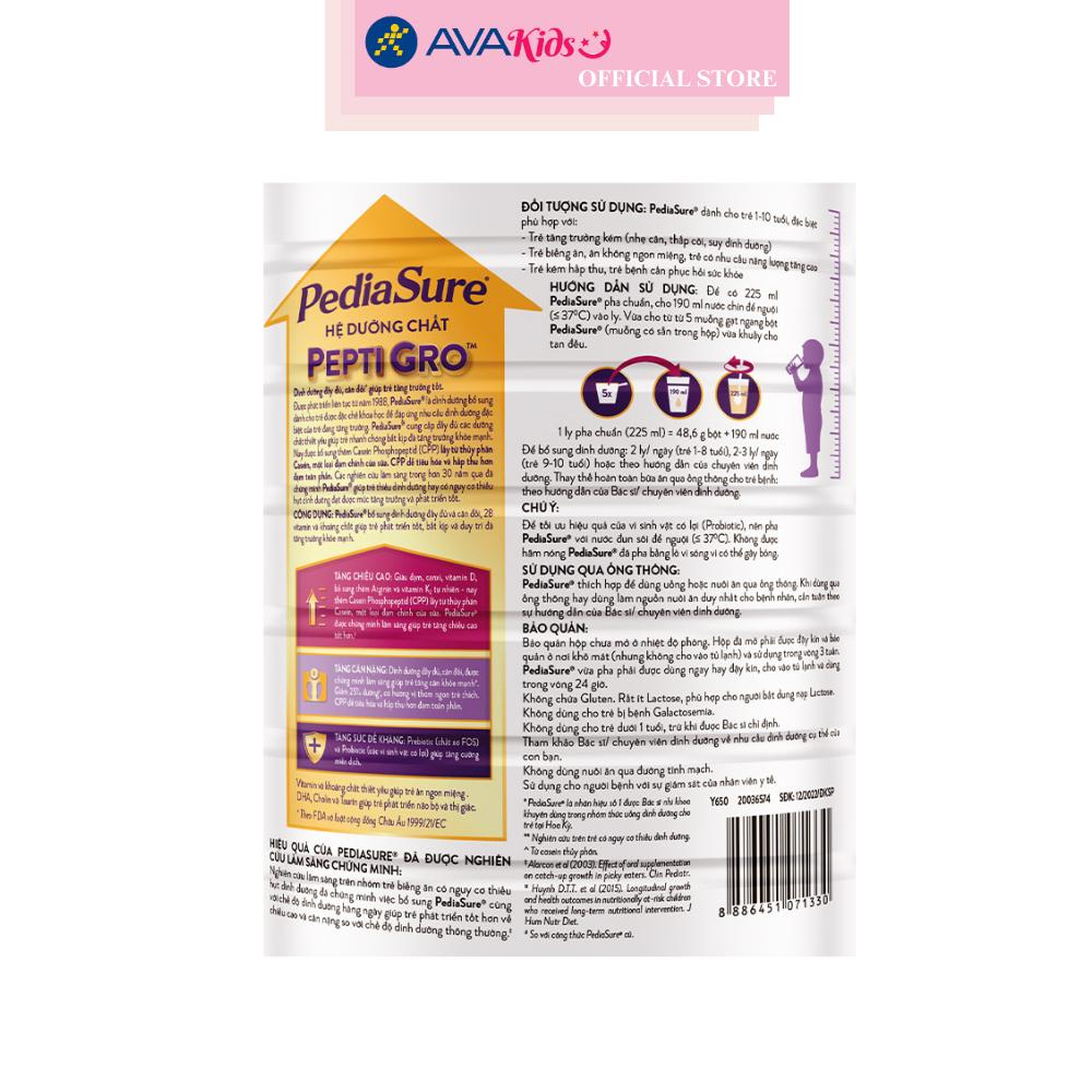 Sữa bột Abbott PediaSure BA hương vani 1.6 kg (1 - 10 tuổi)