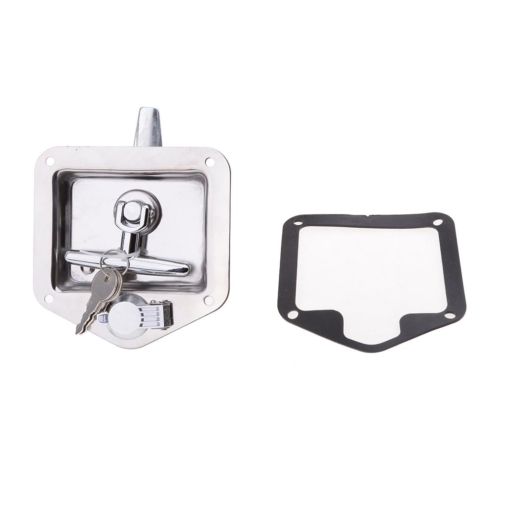 Folding Stainless Steel Folding T Lock Handle Trailer Toolbox