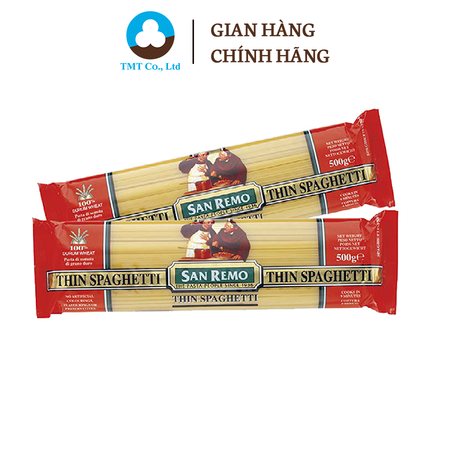 Mì Spaghetti sợi mảnh San Remo N0.4