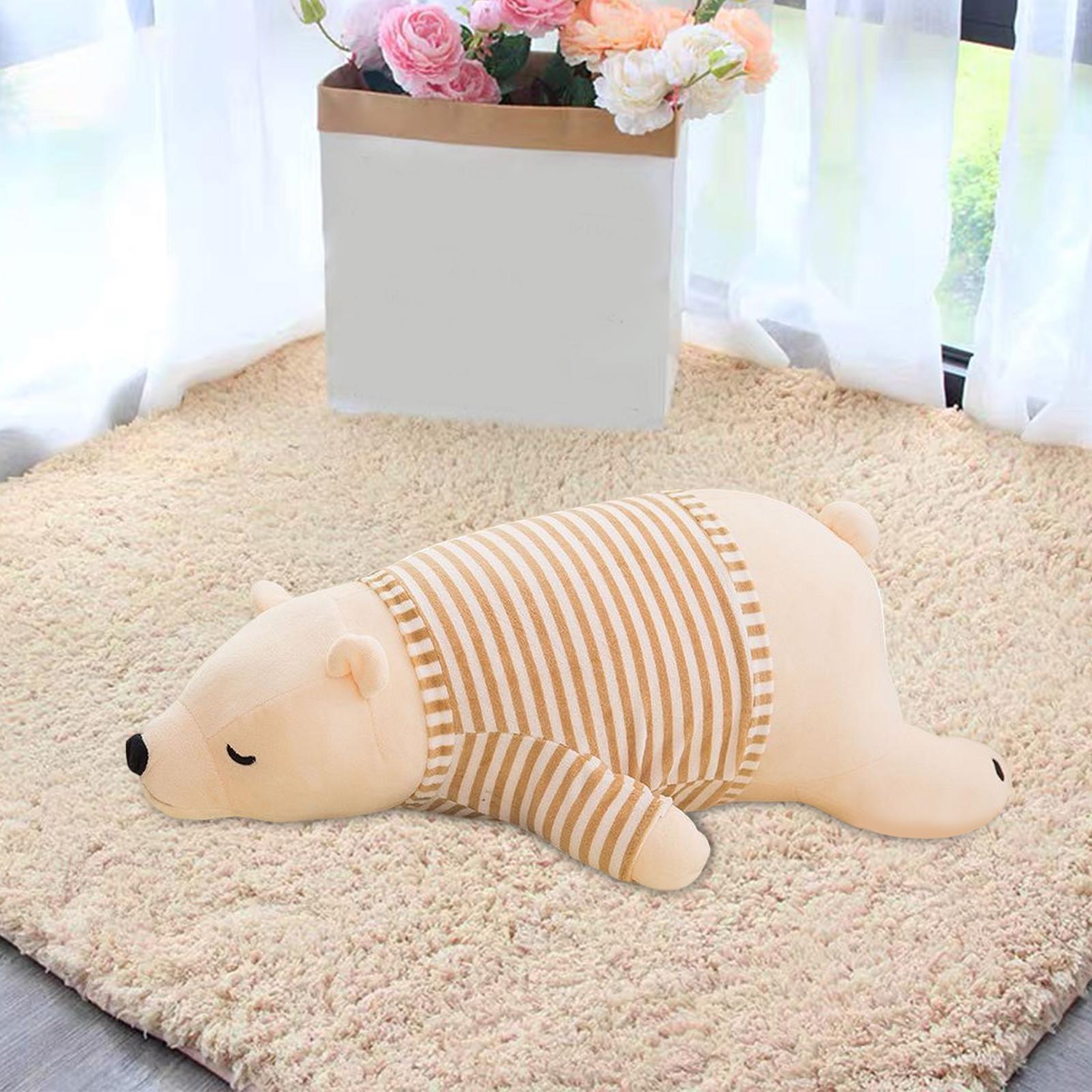 Soft Sleeping Bear Plush Doll Pillow Cartoon for Children Birthday Christmas