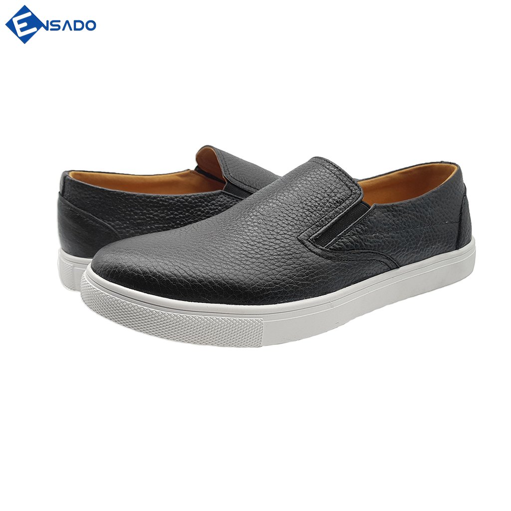 Giày Slip On Nam Da Bò Nguyên Tấm Năng Động Trẻ Trung SL1316