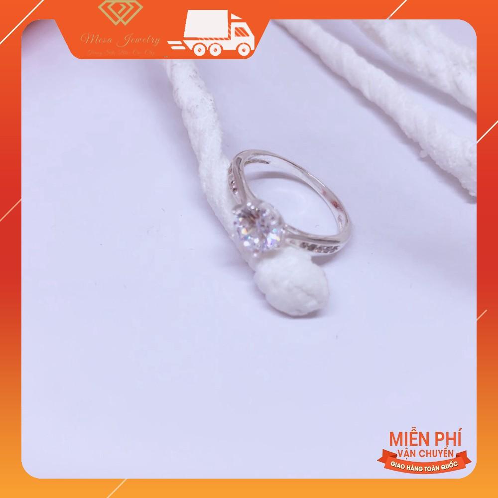 NHẪN NỮ BẠC TA - NHẪN ĐÁ TRẮNG TRẺ TRUNG