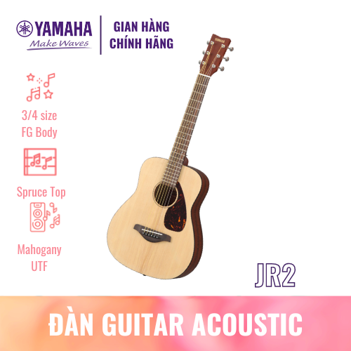 Đàn Guitar Acoustic YAMAHA JR2 size 3/4 kèm bao vải - Phù hợp cho người mới bắt đầu chơi đàn, thiết kế nhỏ gọn, âm thanh tươi sáng, sản phẩm chính hãng 