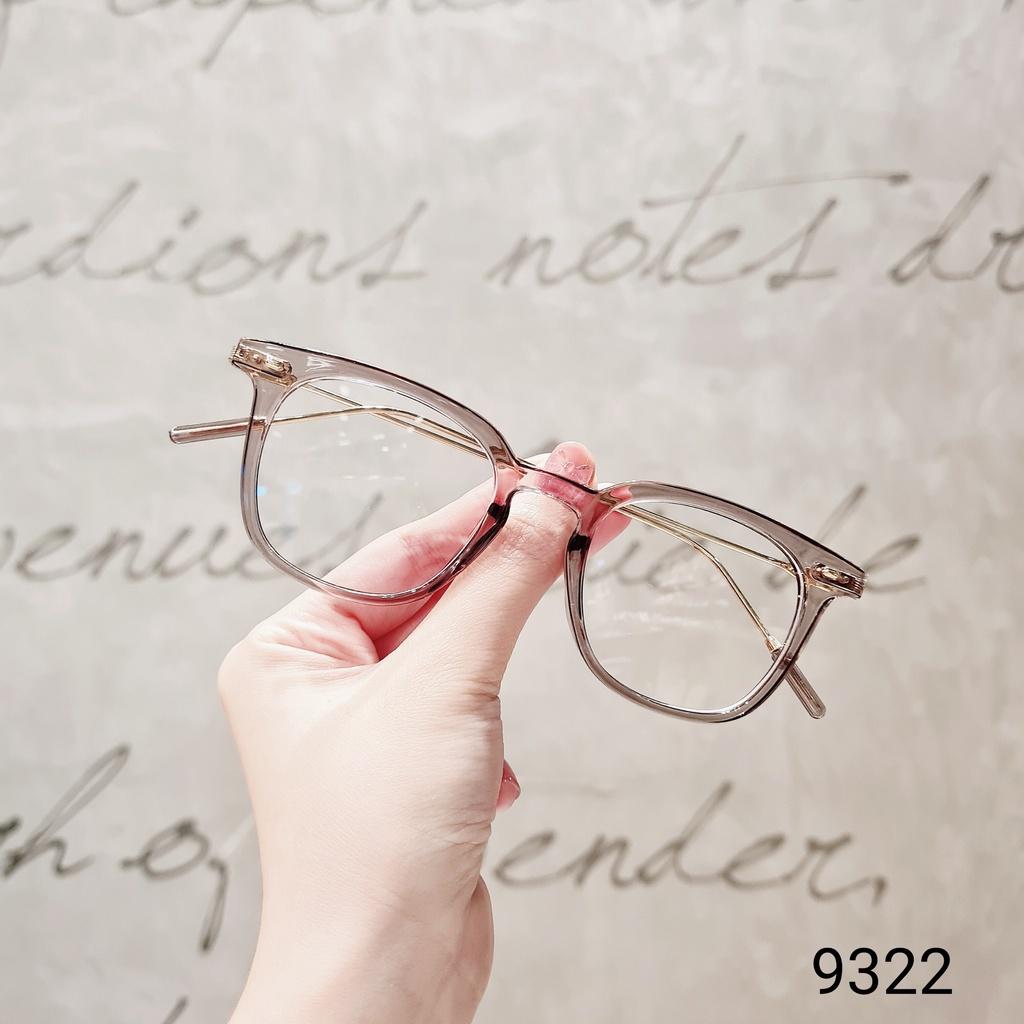 Kính gọng vuông nam nữ LILYEYEWEAR phù hợp cận nặng phụ kiện thời trang 9322