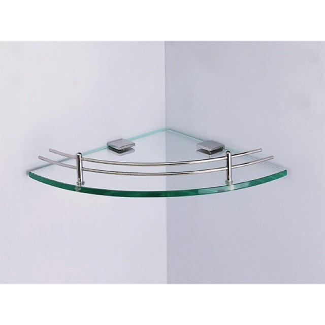Kệ góc kính inox 304 một tầng