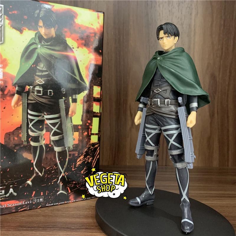 Mô hình Attack On Titan - Levi Ackerman - Đội trưởng Levi thuộc Trinh sát binh đoàn - Fullbox 16cm - Đại chiến titan