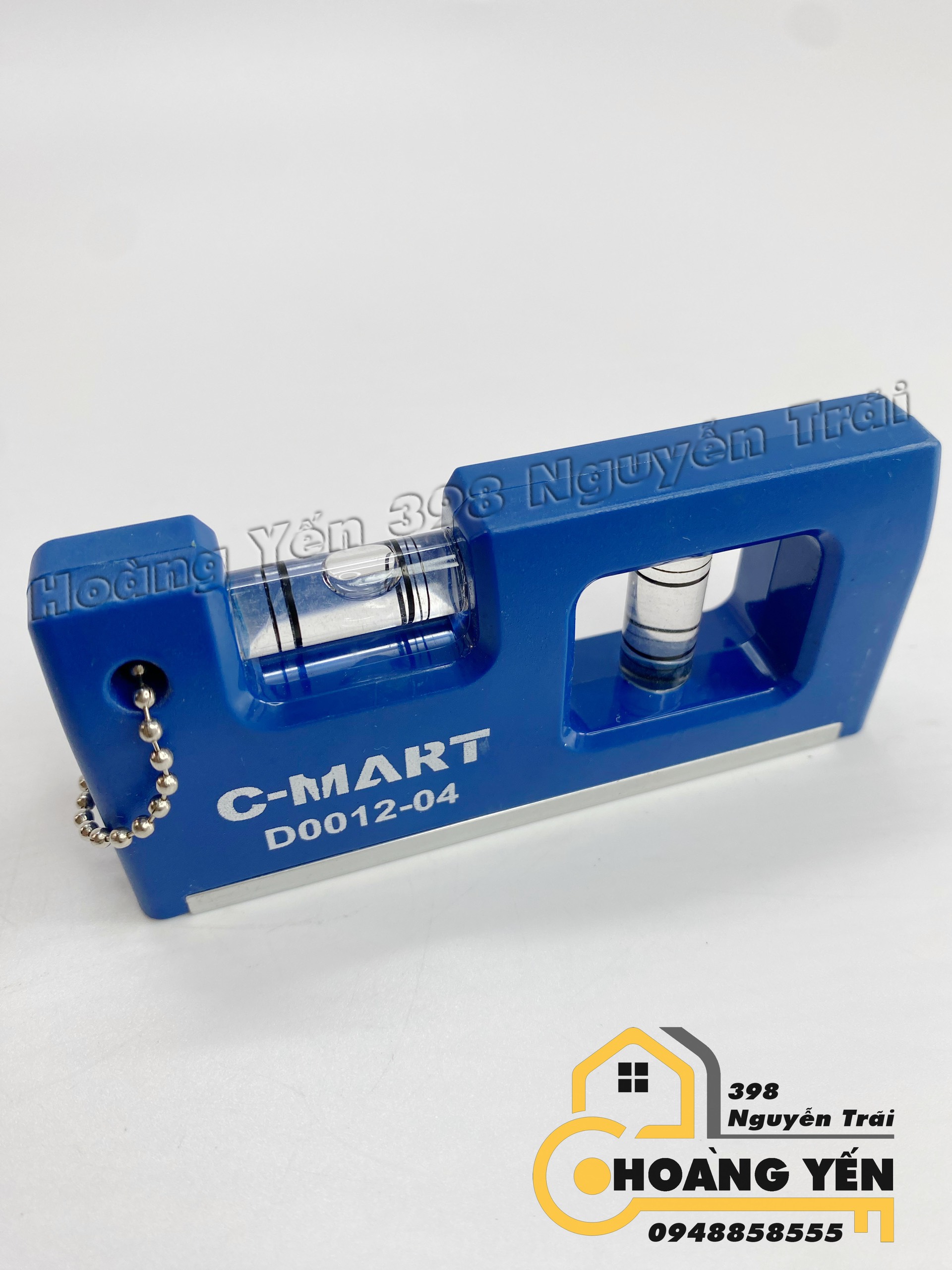 Thước thủy có từ mini nhỏ gọn móc chìa khóa, thước nivo, thước livo có từ 4" C-Mart D0012-04, thước thủy móc chìa khóa
