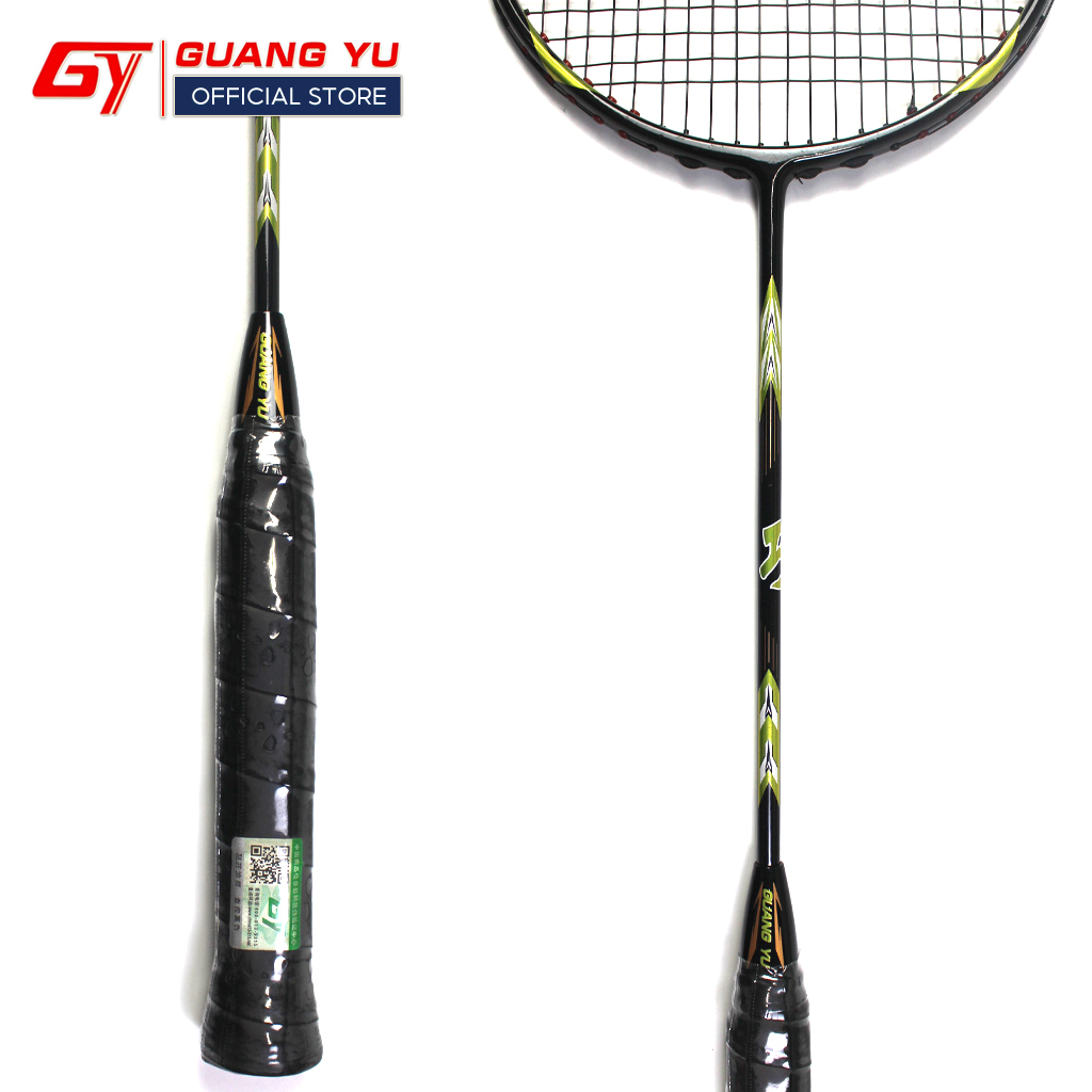 Vợt Cầu Lông Chính Hãng GUANG YU 3U SUPER POWER Chuyên Tấn Công Khung Vợt Carbon Cao Cấp Lưới Căng Sẵn 10KG-KN02