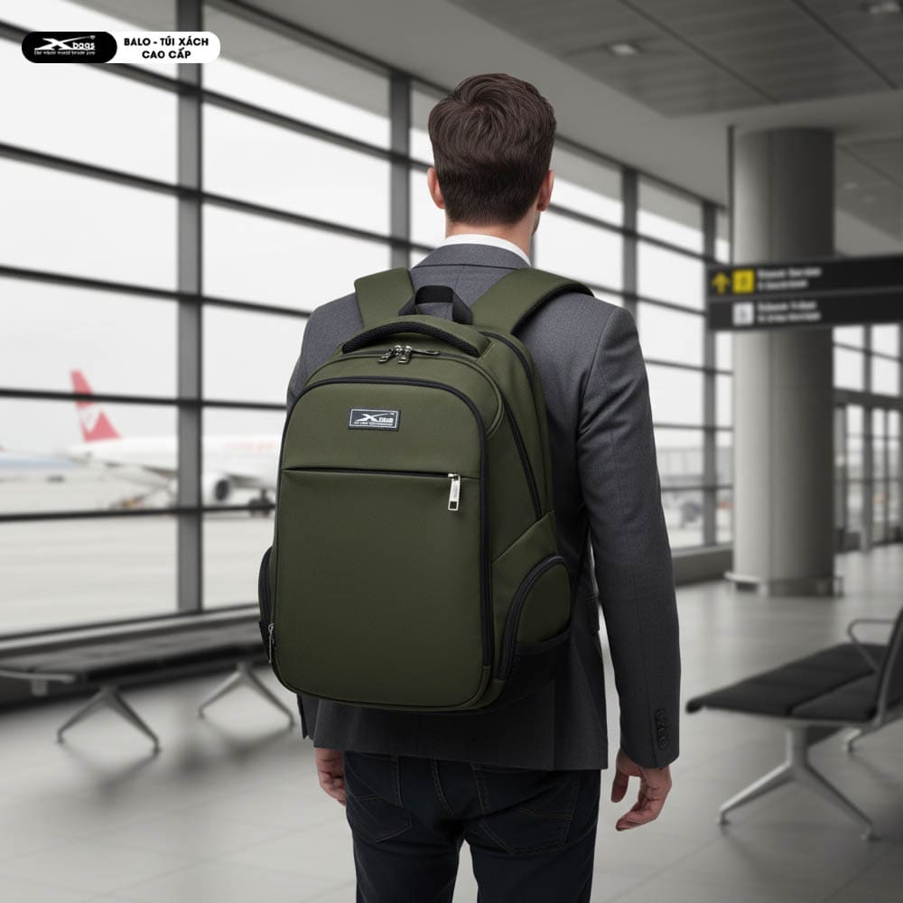 Balo Du Lịch Loại Lớn Cao Cấp Chống Nước Xbags Travel Xb1001 – Dung Tích Lớn, Nhiều Ngăn, Đựng Laptop 17 Inch, Sang Trọng Mạnh Mẽ!