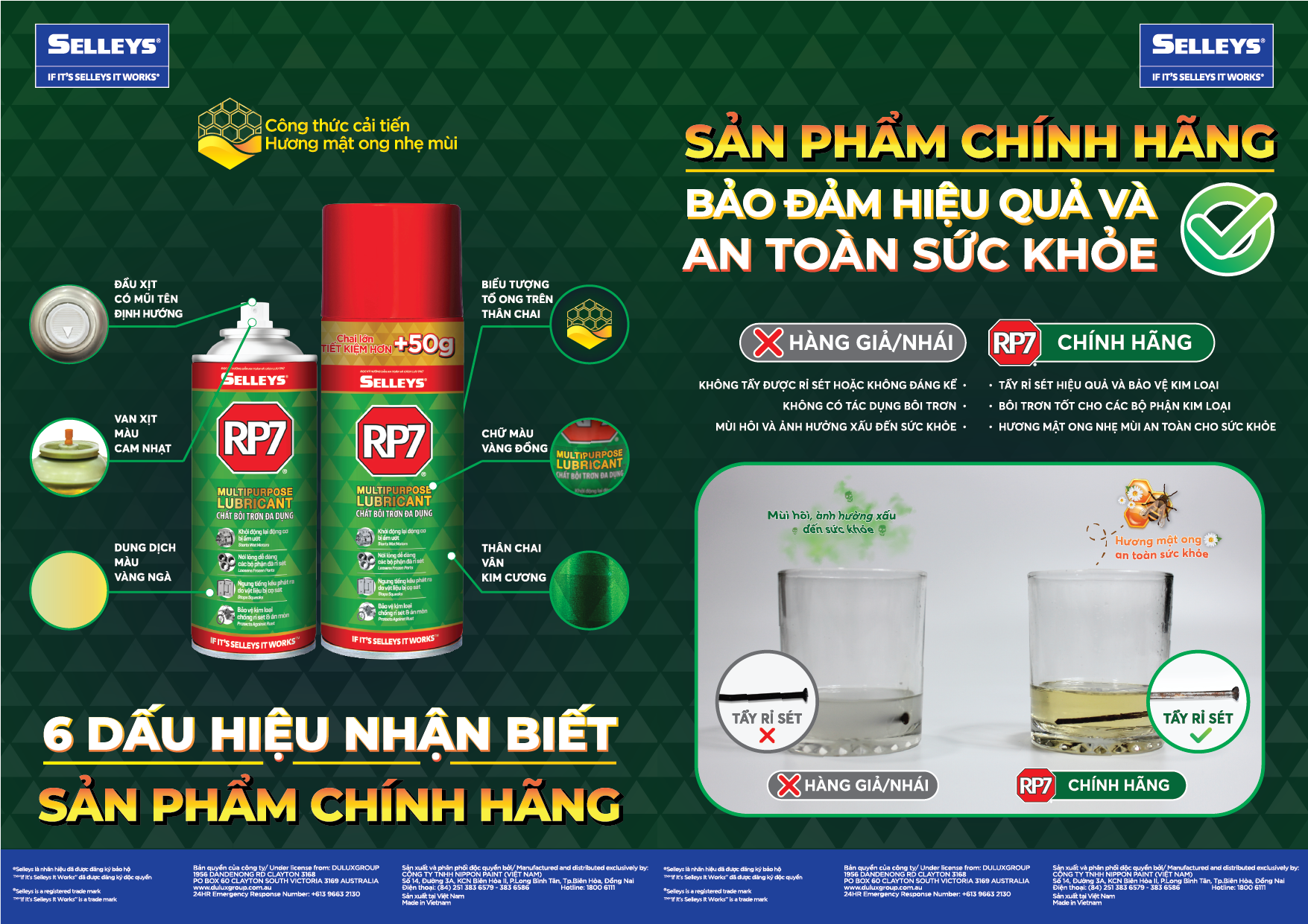 Chai Xịt Chống Rỉ Sét Và Bôi Trơn Đa Dụng Selleys RP7