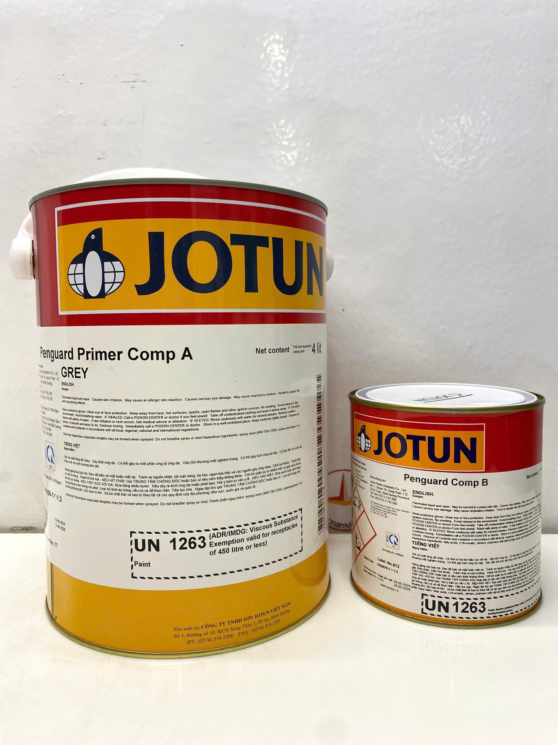 Sơn lót Epoxy Jotun Penguard Primer màu xám 5L/bộ
