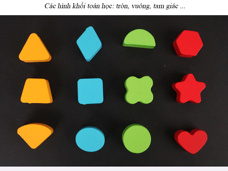 Đồ Chơi Gỗ Bộ Đồ Chơi Xe Kéo Thả Hình Khối Và Đàn Gỗ 8 Thanh Cho Bé + Tặng Kèm Sâu Bướm Bằng Gỗ