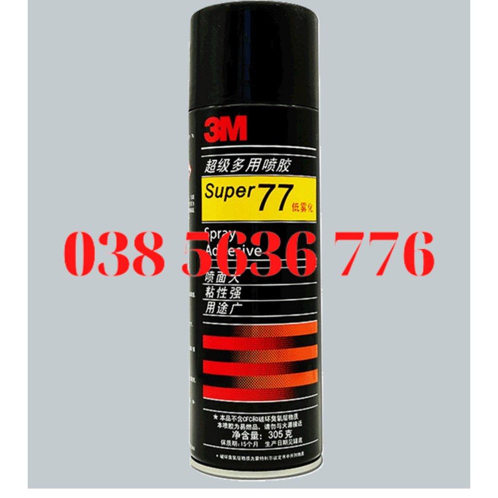 3M 77 Keo Phun Đa Chức Năng, Keo Phun Mạnh Mẽ, Keo Phun Kim Loại, Nhựa