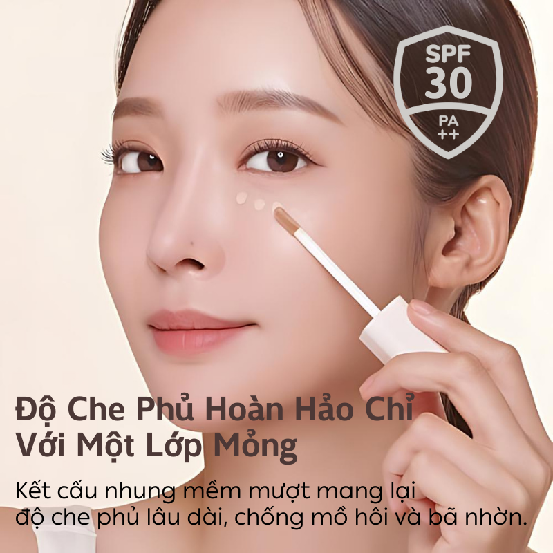 Kem che khuyết điểm mịn lỳ 4B:face Hidden Cover Concealer 6.3g 4bface