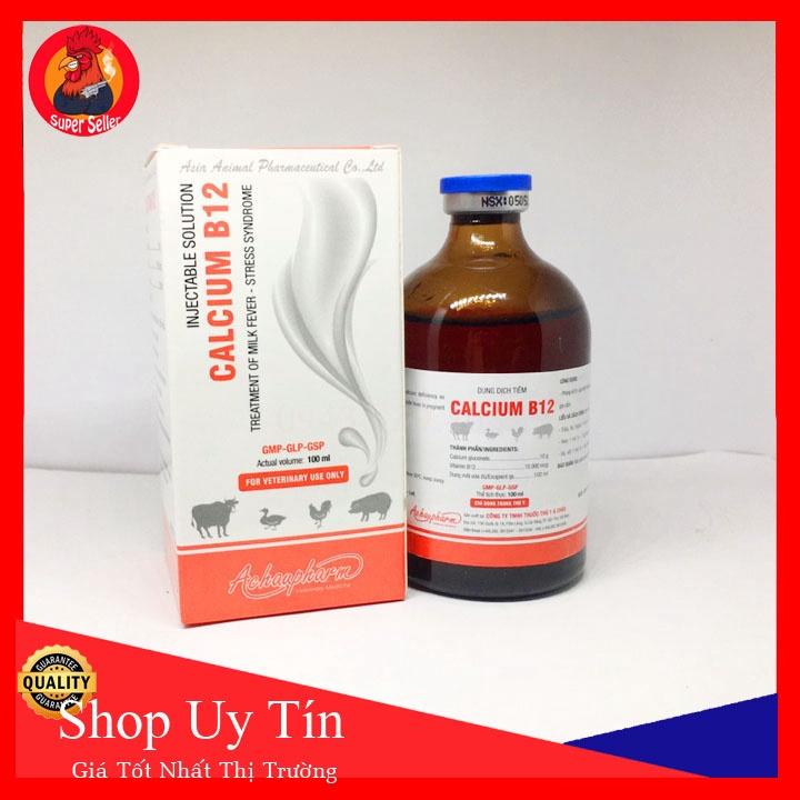 Calci B12 100ml-Phòng Ngừa Bại Liệt-Yếu Chân-Thiếu Máu Trên Gà Đá