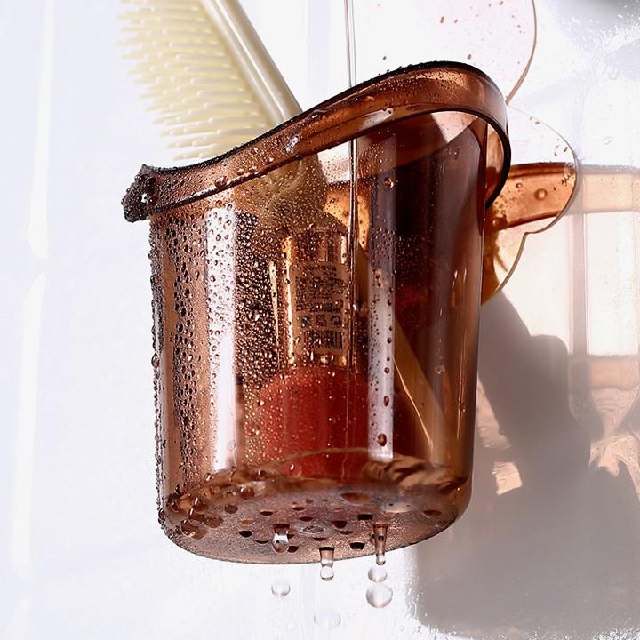 Cốc cắm bàn chải kem đánh răng dán tường hình gấu