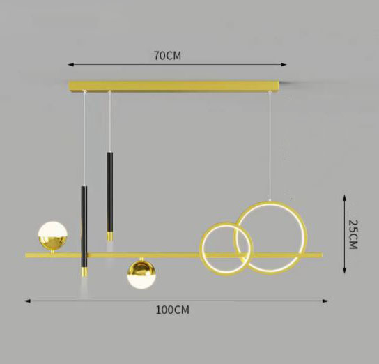Đèn thả BILES phong cách Bắc Âu cao cấp trang trí nhà cửa sang trọng, hiện đại.