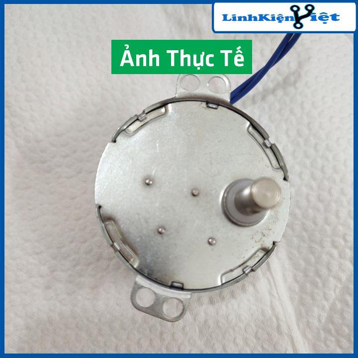 Động cơ túp năng điện 220VAC công suất 0.2W tốc độ 4 vòng/phút, nhông điện thay thế cho quạt