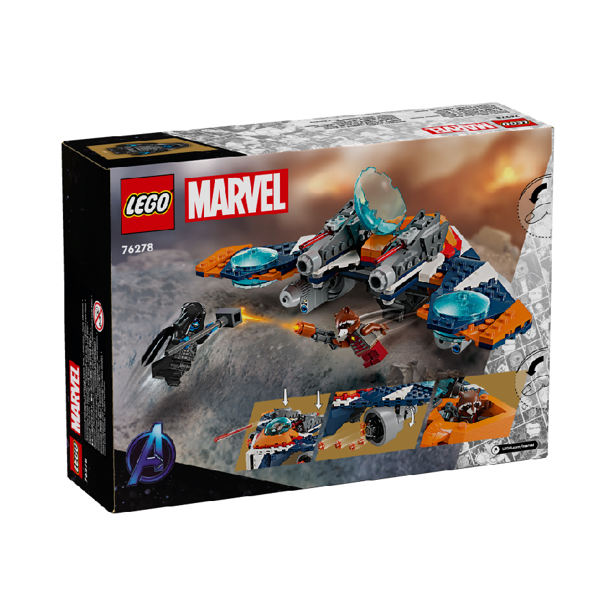 Đồ Chơi Lắp Ráp Phi Thuyền Chiến Đấu Warbird LEGO SUPERHEROES 76278 (290 chi tiết)