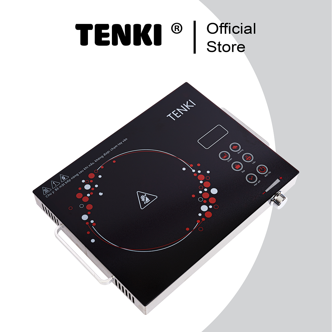 Bếp Hồng Ngoại Cảm Ứng TENKI TI8008 Sử Dụng Được Tất Cả Các Loại Nồi Mặt Kính Ceramic Siêu Bền - Hàng chính hãng