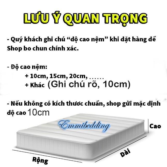 Bộ Chăn Ga Gối Miễn Phí Bo Chun, Chất Liệu Cotton TC Thoáng Mát, Mềm Mịn - Anhlam Store 