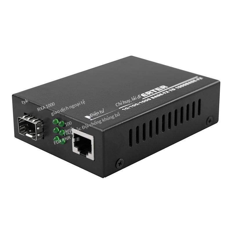 Giao hàng nhanh Bộ thu phát sợi quang Gigabit Giao diện SFP 1.25G 1 Quang 1 Bộ chuyển đổi quang điện Mô-đun kết hợp miễn phí