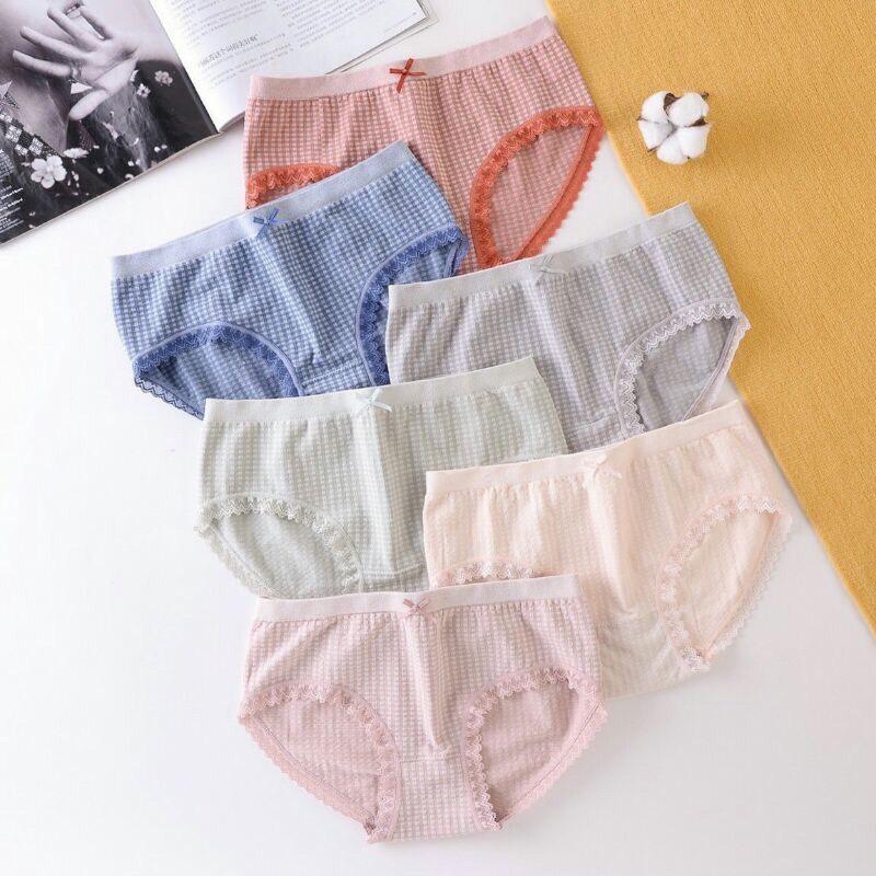 Sét 5 quần lót cotton kháng khuẩn dệt kim cao cấp