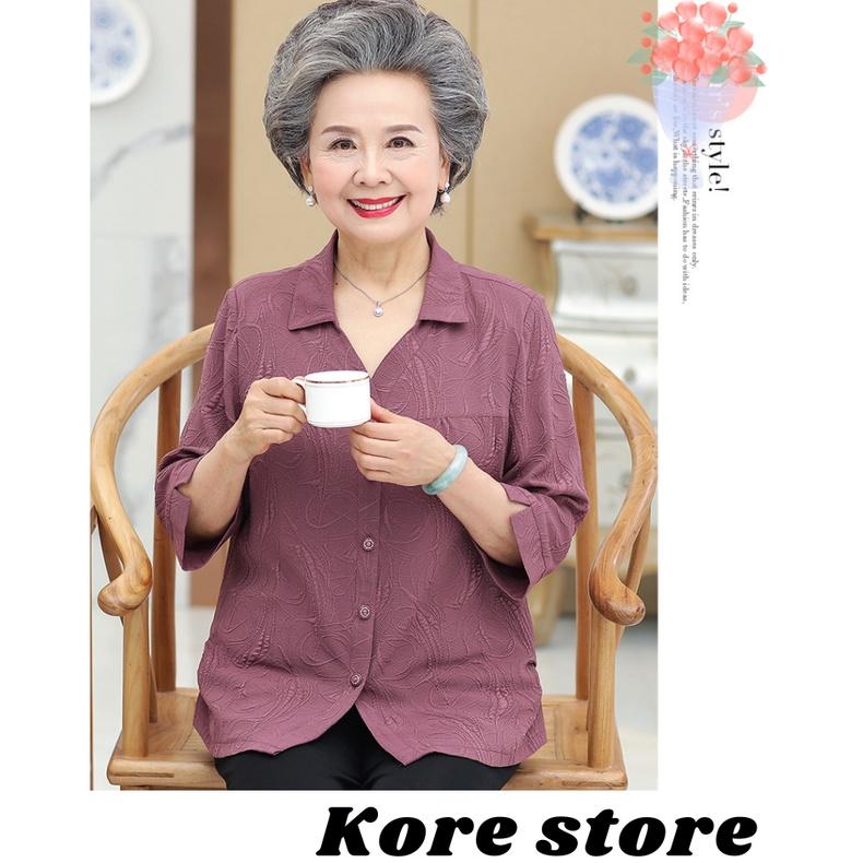 Áo sơ mi trung niên, người già _ SM vân chìm