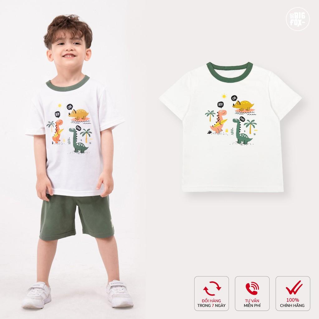 Áo phông bé trai BIGFOX - MISS MEOW size đại, áo cộc tay cho bé chất cotton từ 3 - 8 tuổi 10 – 26 kg QATE 10