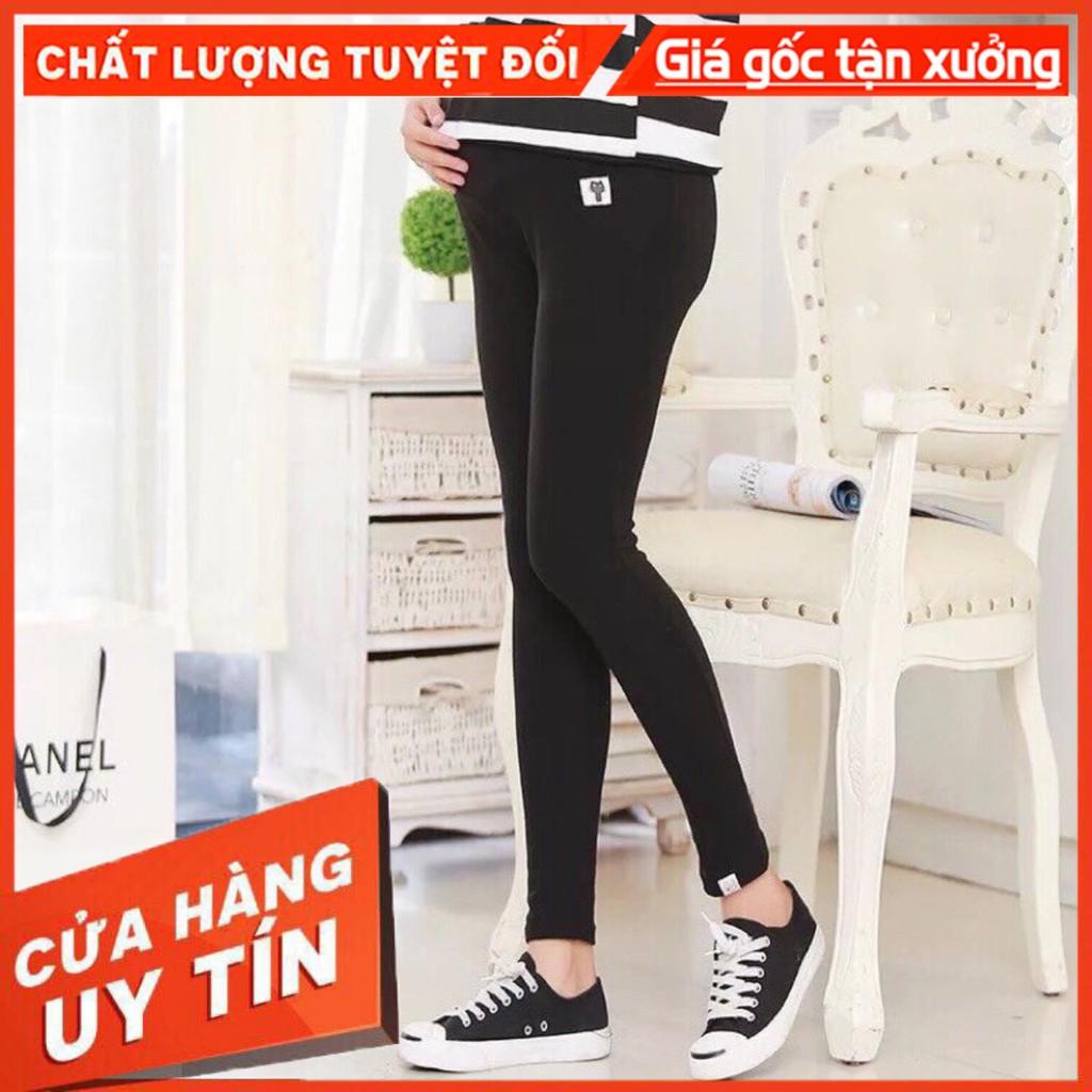 Quần Bầu Mèo Lót Lông Quần Legging Cho Mẹ Bầu Có Chun Rút Điều Chỉnh