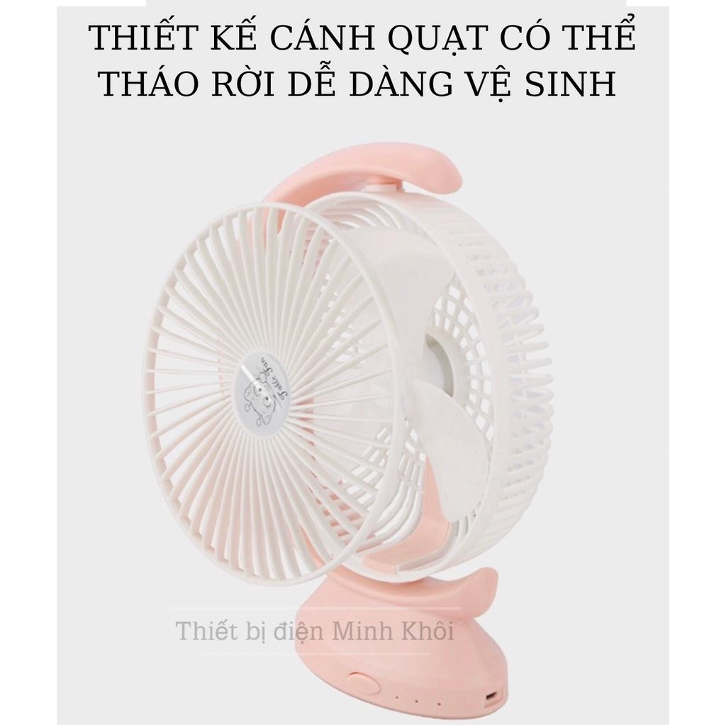 Quạt tích điện để bàn đèn Led