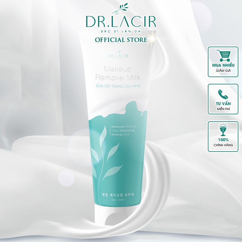 Sữa Tẩy Trang Makeup Remove Milk Dr Lacir  Dịu Nhẹ Làm Sạch Thu Nhỏ Lỗ Chân Lông  DR05