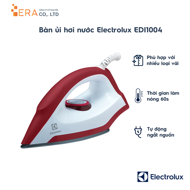 Bàn Ủi Electrolux EDI1004 (1300W) - Hàng chính hãng