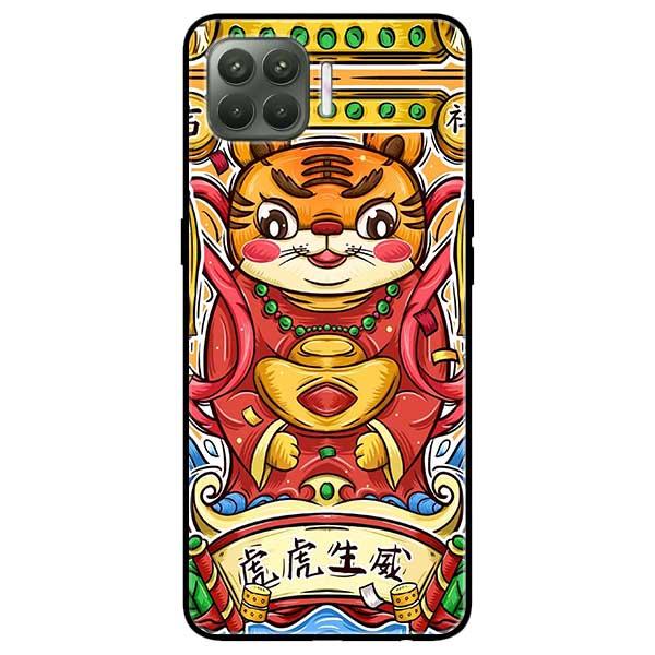 Ốp lưng dành cho Oppo A93 - F17 Pro - Hổ Ôm Vàng