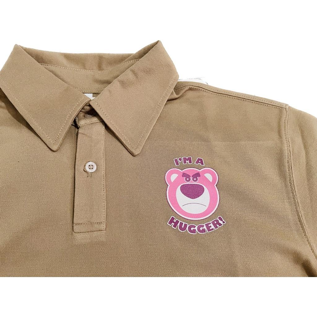 Áo thun polo gấu dâu Soul Lotso Hugger, Áo thun có cổ unisex nam nữ oversized tay lỡ form rộng streetwear