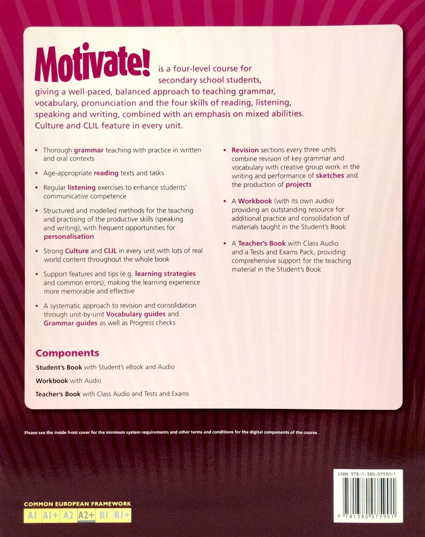 Motivate! Level 3 Workbook Includes Audio