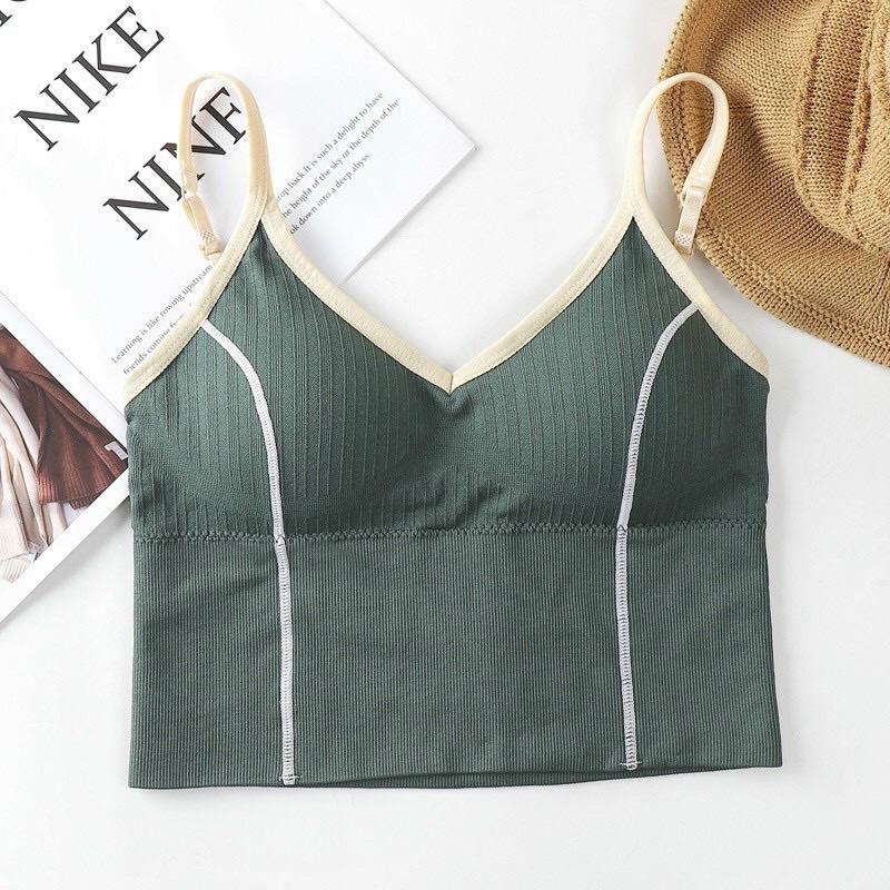 Áo bra, Áo bra yoga gym thể thao croptop 2 dây siêu xinh