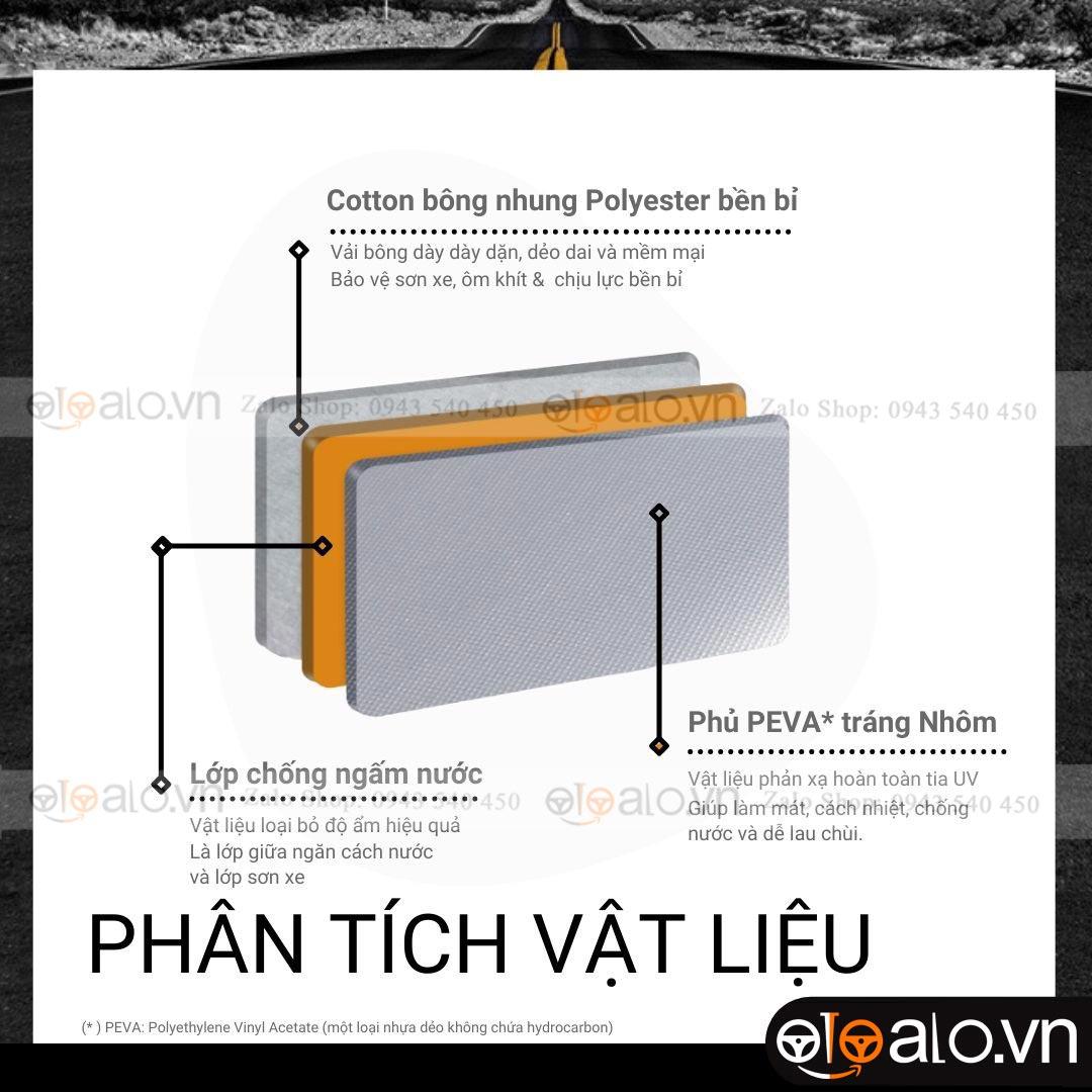 Bạt che phủ xe ô tô Kia K3 3 lớp cao cấp
