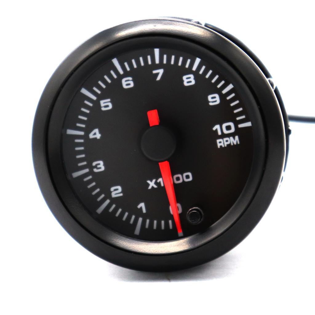 Tachometer 2″ 52mm 7 Color LED Car Pointer Tacho Gauge Meter 0~10000 RPM