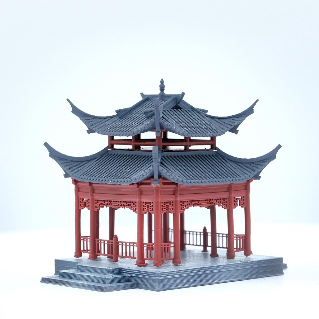 Mô hình kiến trúc Trung Hoa: Tiểu đình- VDS0162- Sưu tầm,trang trí tiểu cảnh,bán cạn,terrarium,non bộ,bonsai