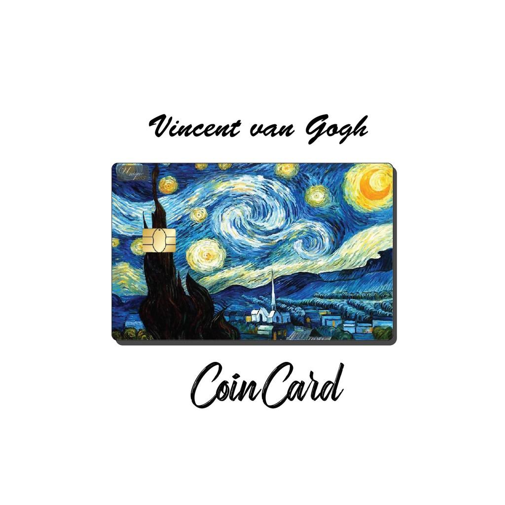 Sticker dán Thẻ ATM, Debit ,Thẻ Từ, Thẻ Chung Cư, decal dán thẻ, Bảo vệ thẻ hình TRANH Vincent van Gogh