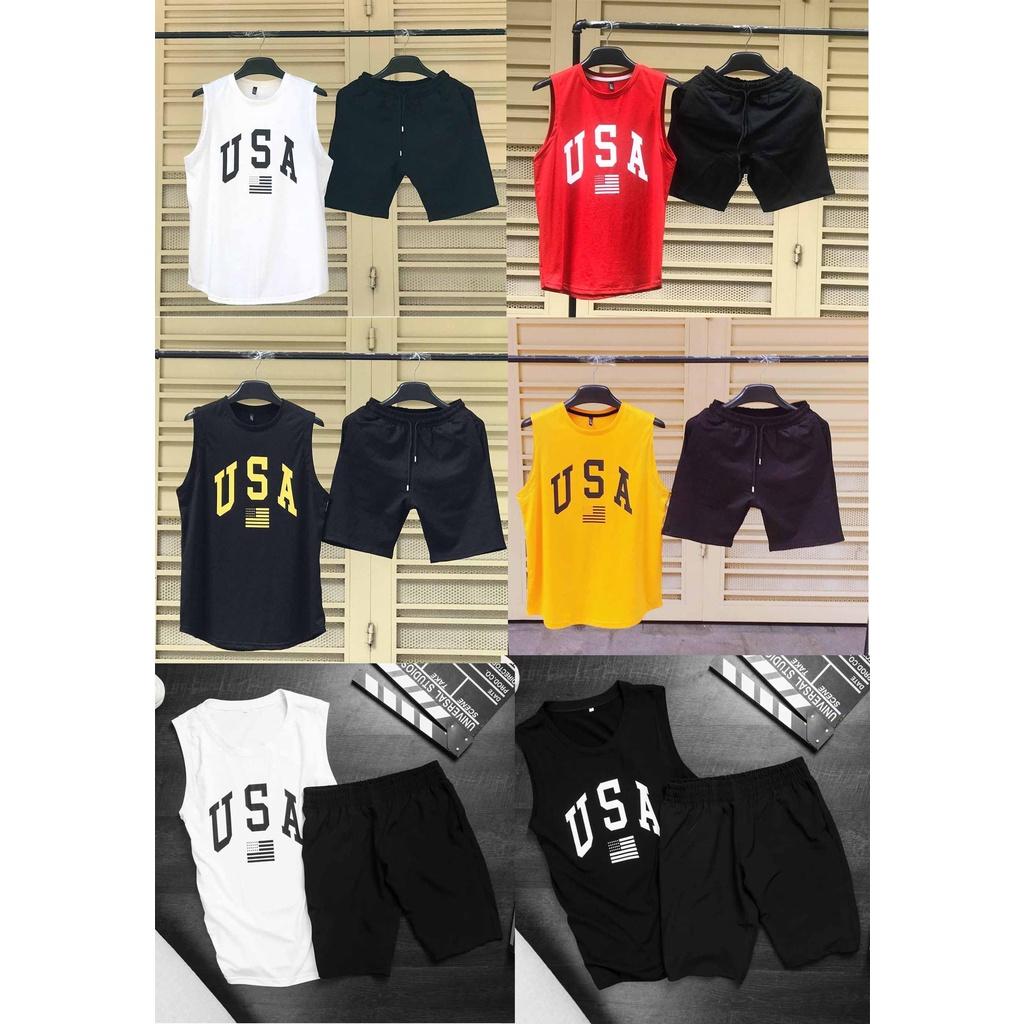 Đồ Bộ Thể Thao Nam Nữ USA - Set Quần Áo bốn mùa đẹp cao cấp mặc nhà đi chơi thoải mái 04